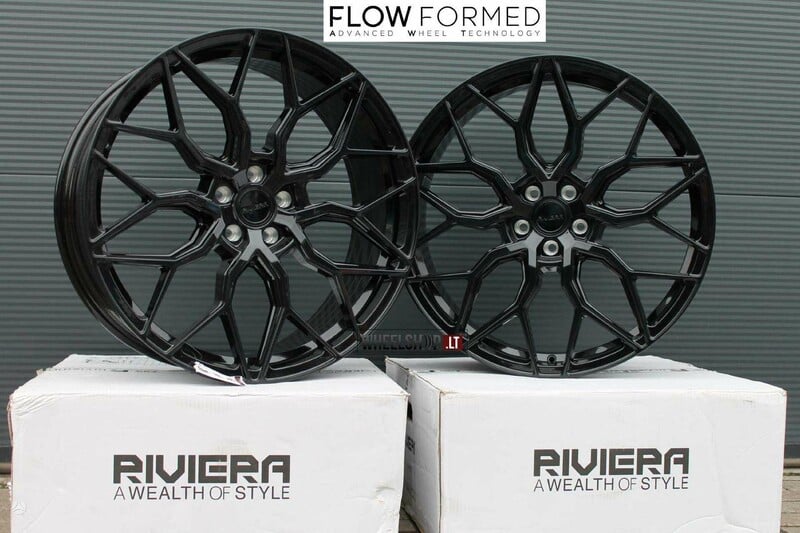 Nuotrauka 7 - RIVIERA RF108 Gloss Black Flow Formed lengvojo lydinio R20 ratlankiai