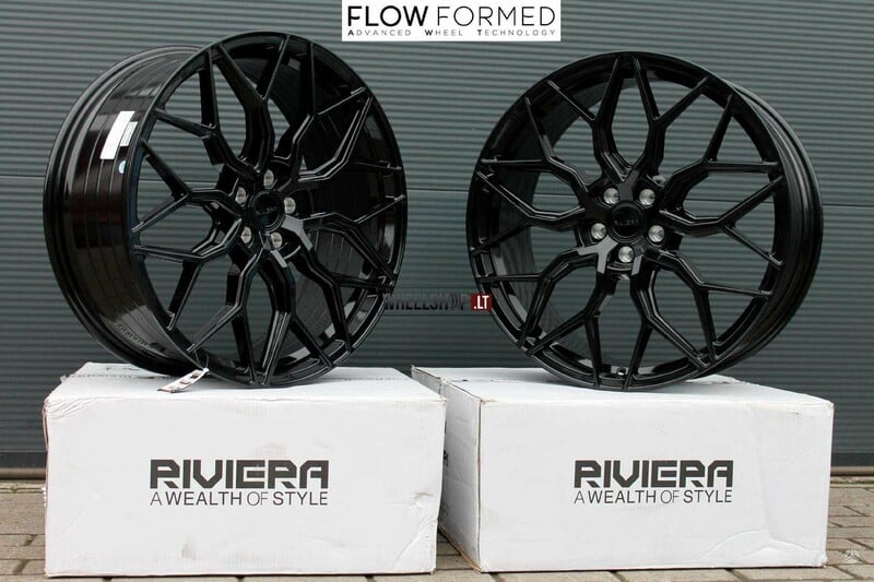 Nuotrauka 4 - RIVIERA RF108 Gloss Black Flow Formed lengvojo lydinio R20 ratlankiai