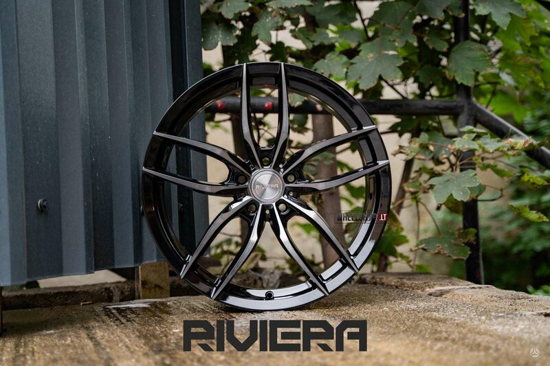 RIVIERA RV195 Black Polished Dark Tint lengvojo lydinio R19 ratlankiai