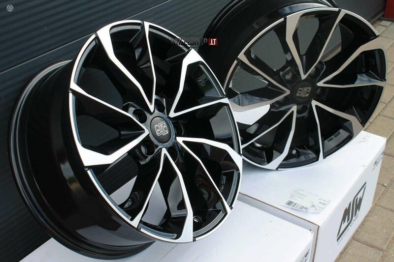 Nuotrauka 4 - MSW 42 Gloss Black Full Polished lengvojo lydinio R17 ratlankiai