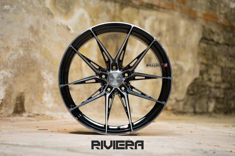 RIVIERA RF107 Black Polished FlowForme lengvojo lydinio R20 ratlankiai