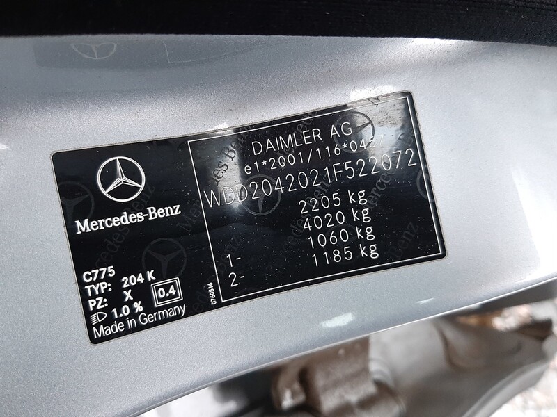 Nuotrauka 6 - Mercedes-Benz C Klasė 2009 m dalys