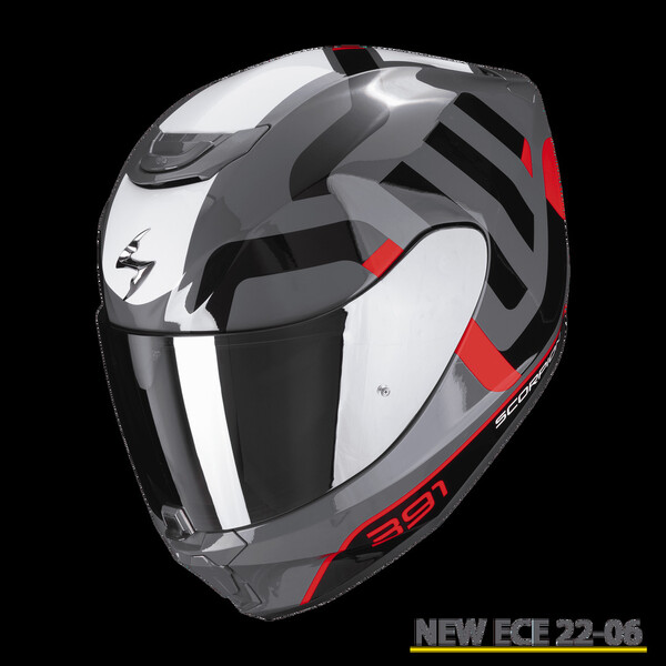 Photo 4 - Helmets Scorpion EXO - 391 white moto