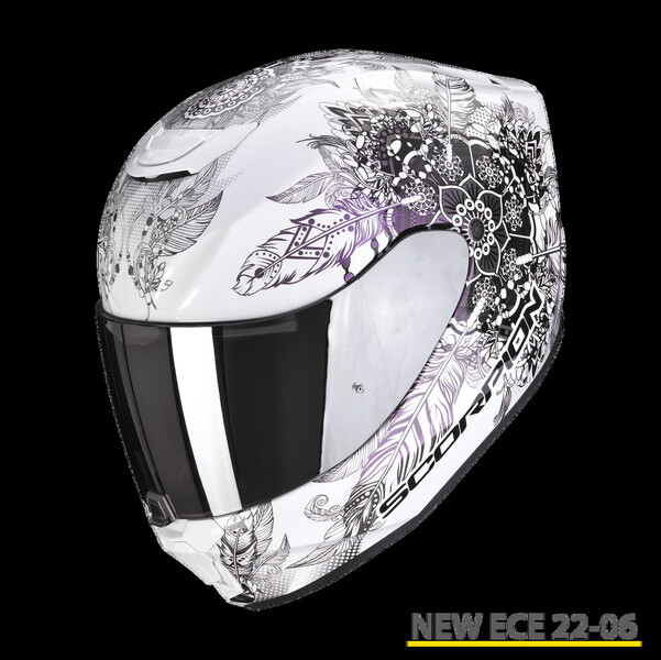 Photo 6 - Helmets Scorpion EXO - 391 white moto