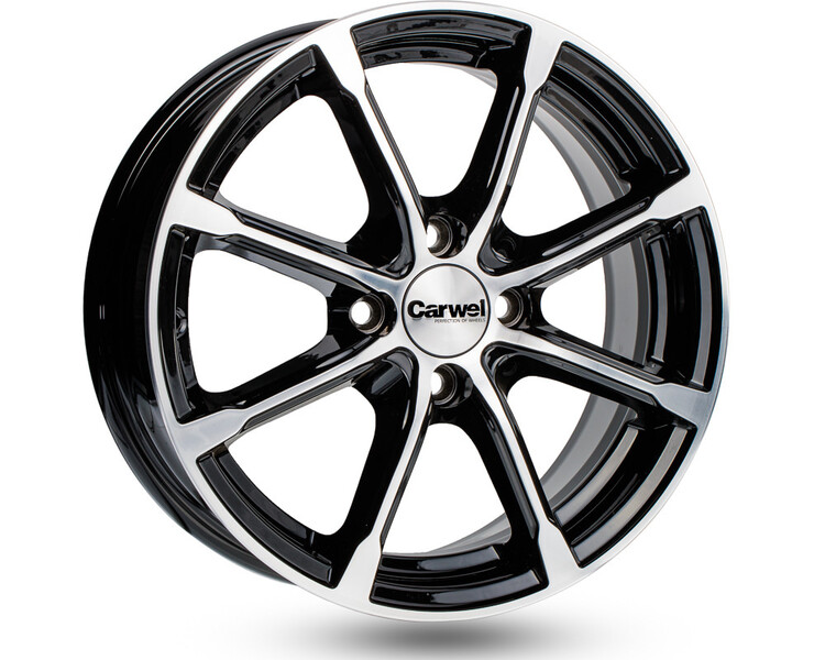 Kitas Carwel Beta Black Polished light alloy R15 rims