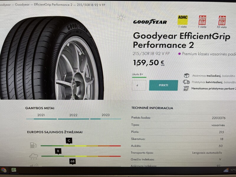 Фотография 5 - Goodyear EfficientGrip Per 2 R18 летние шины для автомобилей