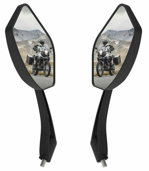 Nuotrauka 4 - Universalūs veidrodėliai su M10 sriegiu, Čioperis / Cruiser / Custom Honda GL dalys