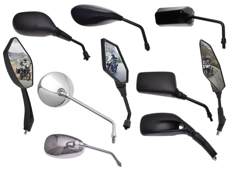 Universalūs veidrodėliai su M10 sriegiu, Klasikinis / Streetbike Suzuki GSF / Bandit dalys