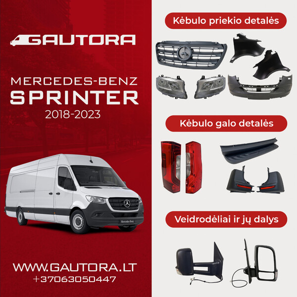 Nuotrauka 13 - Priekinis žibintas, Mercedes-Benz Sprinter 2021 m