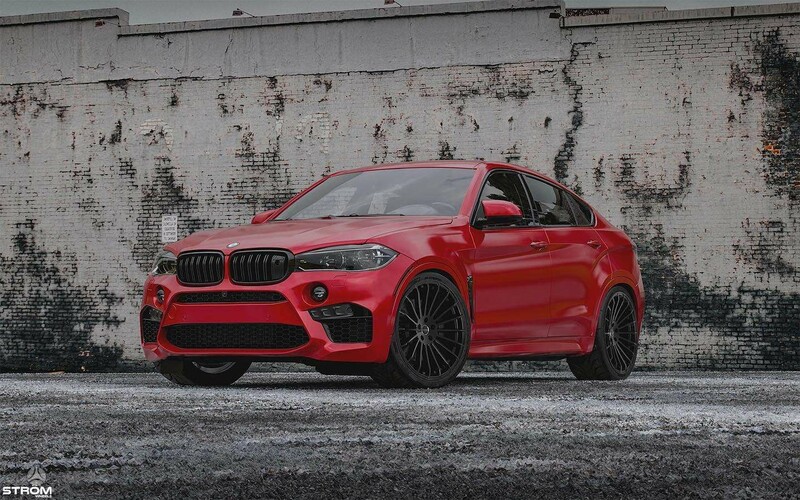 Nuotrauka 10 - STROM STR4 Gloss Black [BMW X5/X6] lengvojo lydinio R22 ratlankiai