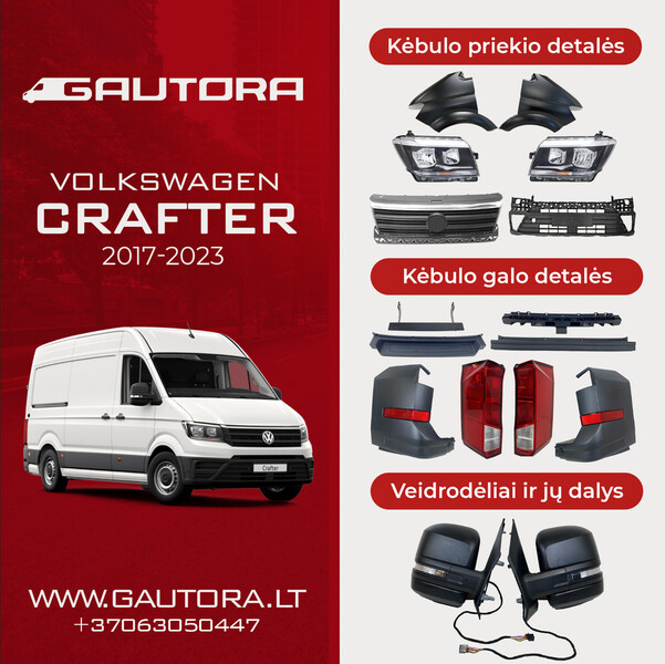 Priekinė kėbulo dalis, Volkswagen Crafter 2021 m