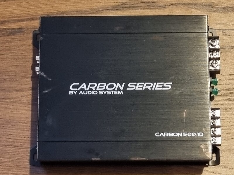 Audio system Carbon 500.1D Garso stiprintuvas