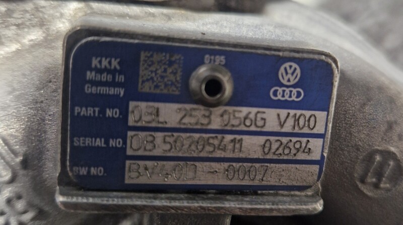 Nuotrauka 2 - Turbina, 03L253056G, Volkswagen Golf VI 2012 m