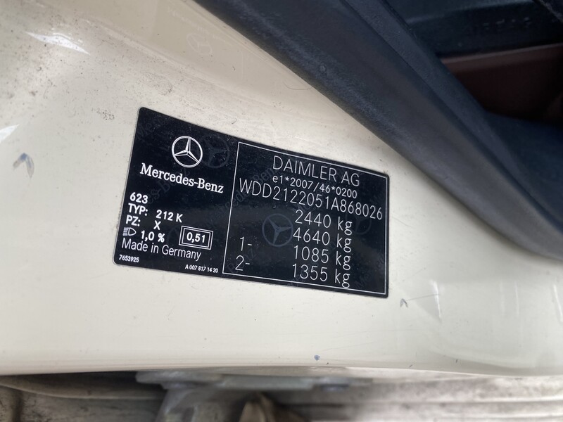 Nuotrauka 9 - Mercedes-Benz E 200 W212 2013 m dalys