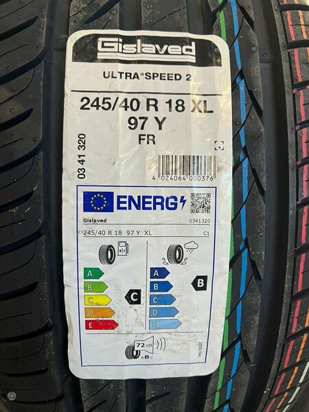 Photo 2 - Gislaved Ultra*Speed 2 R18 summer tyres passanger car