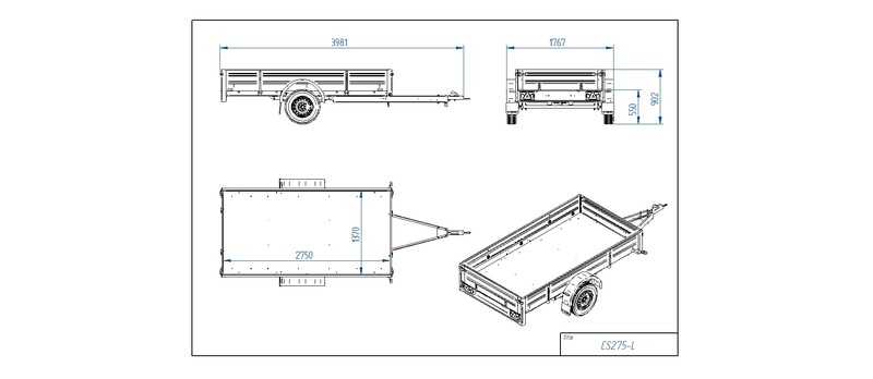 Photo 4 - Tiki Treiler CS275-L 2024 y Car trailer