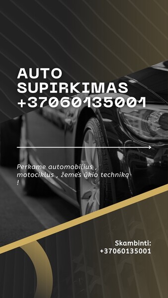 Automobilių ir kitos texnikos supirkimas 860135001