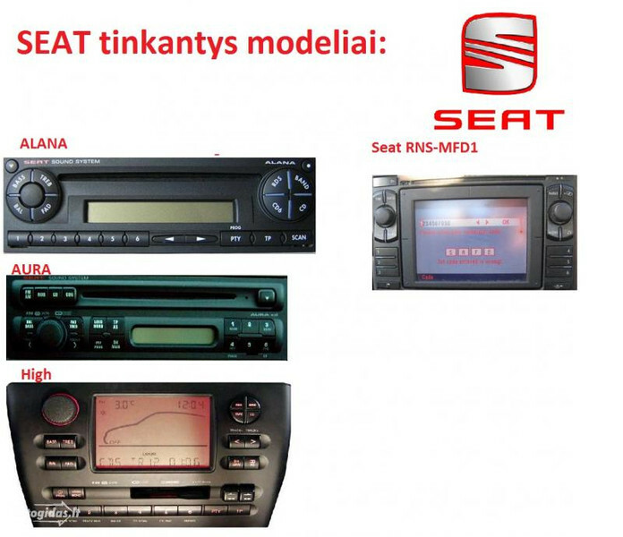 Nuotrauka 7 - VW/Audi/Seat MP3  CD/MP3 grotuvas