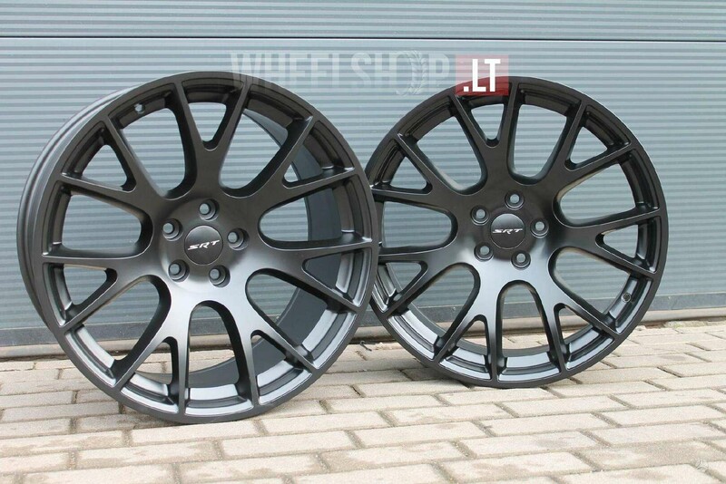 Hellcat 9,5j+11j Satin black ratlankiai