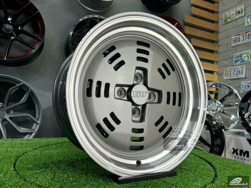 Autowheels AME A3C JDM E30 Audi VW Grey lengvojo lydinio R15 ratlankiai