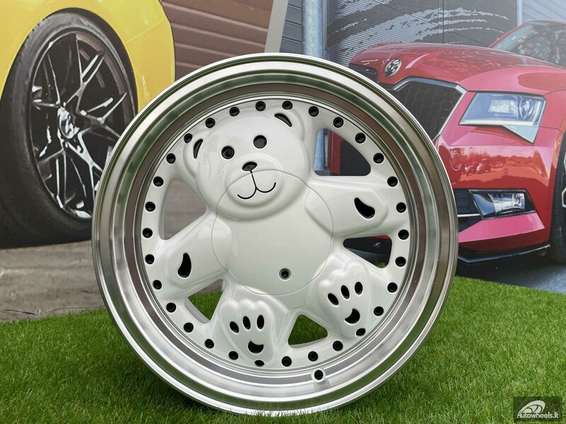 Photo 8 - Autowheels Ronal Teddy Bear VW JDM White light alloy R15 rims