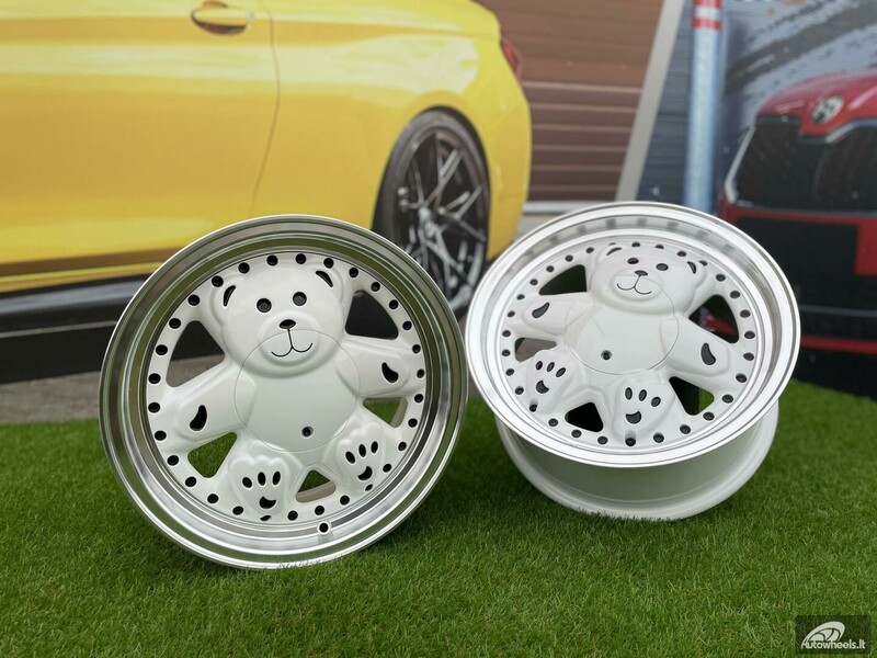 Photo 11 - Autowheels Ronal Teddy Bear VW JDM White light alloy R15 rims