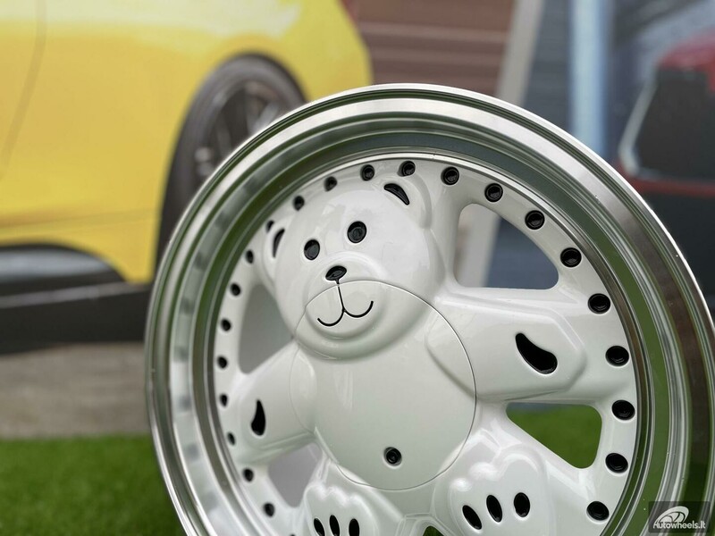 Photo 12 - Autowheels Ronal Teddy Bear VW JDM White light alloy R15 rims