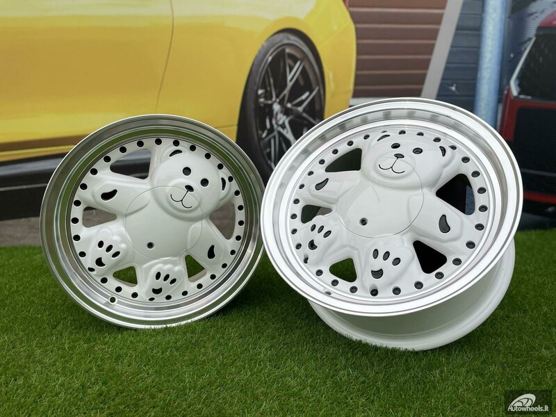 Photo 13 - Autowheels Ronal Teddy Bear VW JDM White light alloy R15 rims