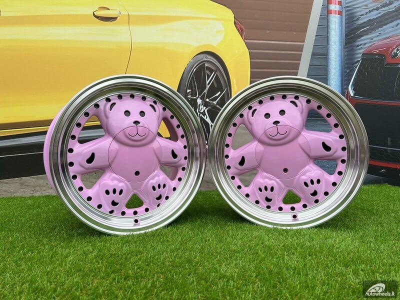 Autowheels Ronal Teddy Bear VW JDM Pink light alloy R15 rims