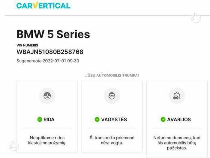 Nuotrauka 27 - Bmw 530 2018 m Universalas