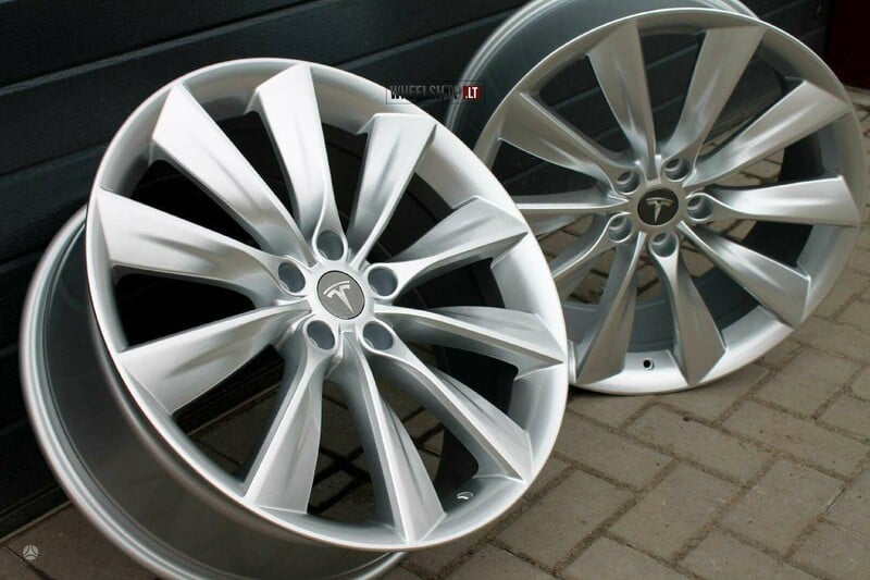 Photo 6 - TESLA Jack EU-B1385 Style Silver light alloy R21 rims