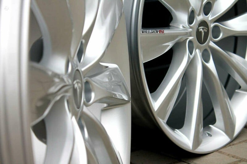 Photo 9 - TESLA Jack EU-B1385 Style Silver light alloy R21 rims