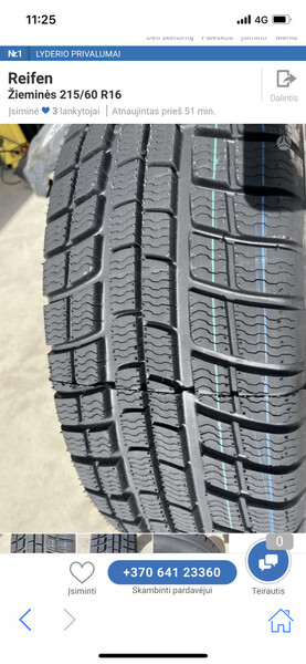 Reifen Restauracija lenkijo R16 winter tyres passanger car