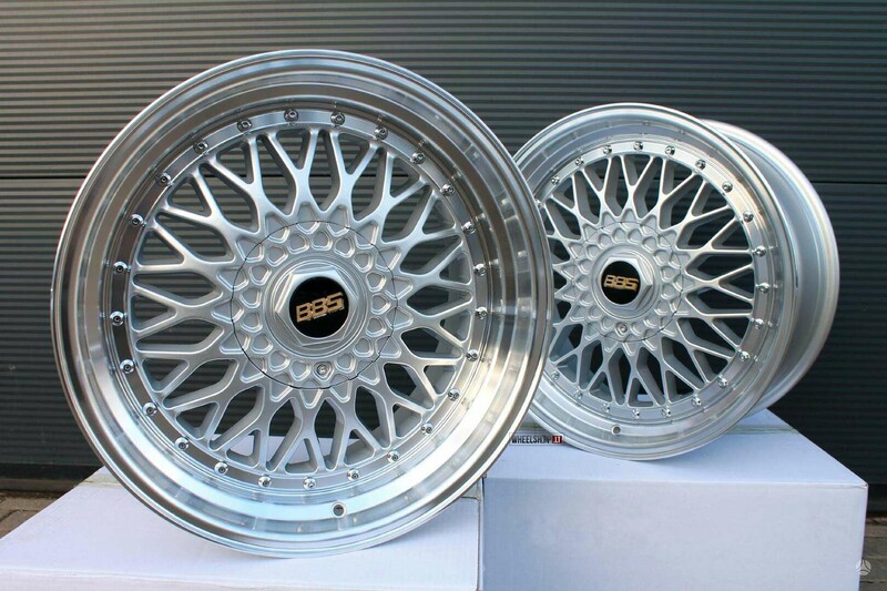 Nuotrauka 9 - BBS RS EU-BY479 Style Silver lengvojo lydinio R18 ratlankiai