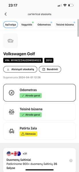 Photo 14 - Volkswagen Golf VII TDI 2012 y