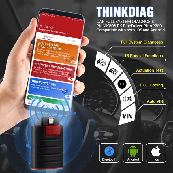 Photo 2 - Auto diagnostic equipment thinkdiag universali diagnostine iranga