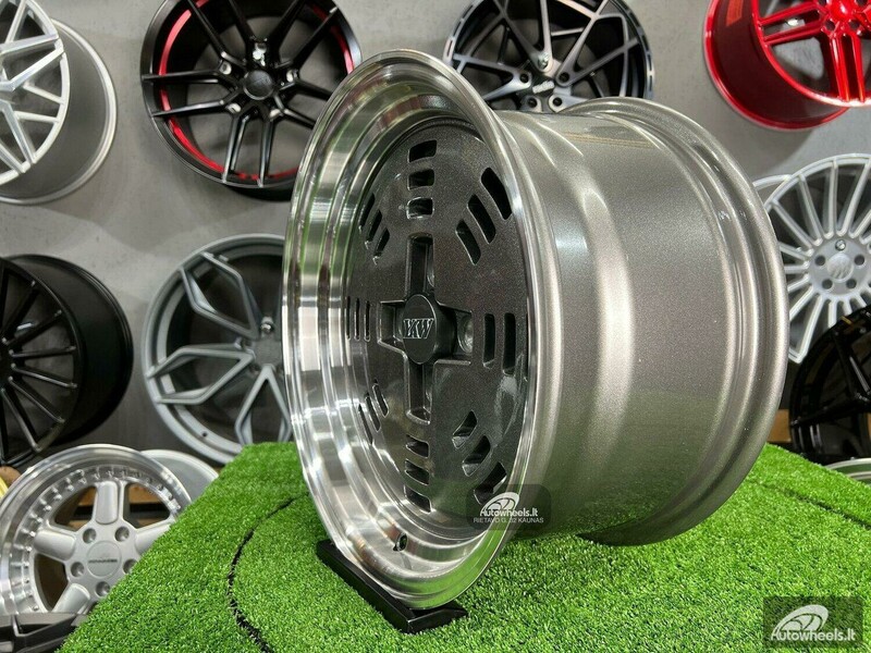 Nuotrauka 6 - Autowheels AME A3C JDM E30 Audi VW Grey lengvojo lydinio R15 ratlankiai