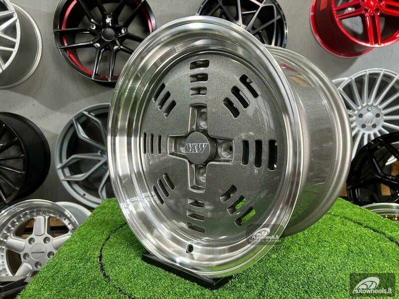 Nuotrauka 8 - Autowheels AME A3C JDM E30 Audi VW Grey lengvojo lydinio R15 ratlankiai