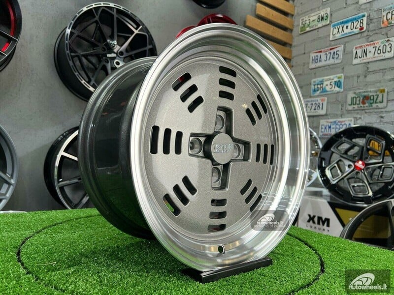 Nuotrauka 9 - Autowheels AME A3C JDM E30 Audi VW Grey lengvojo lydinio R15 ratlankiai