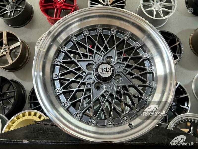 Nuotrauka 6 - Autowheels SSR Mesh Formula Style Grey lengvojo lydinio R15 ratlankiai