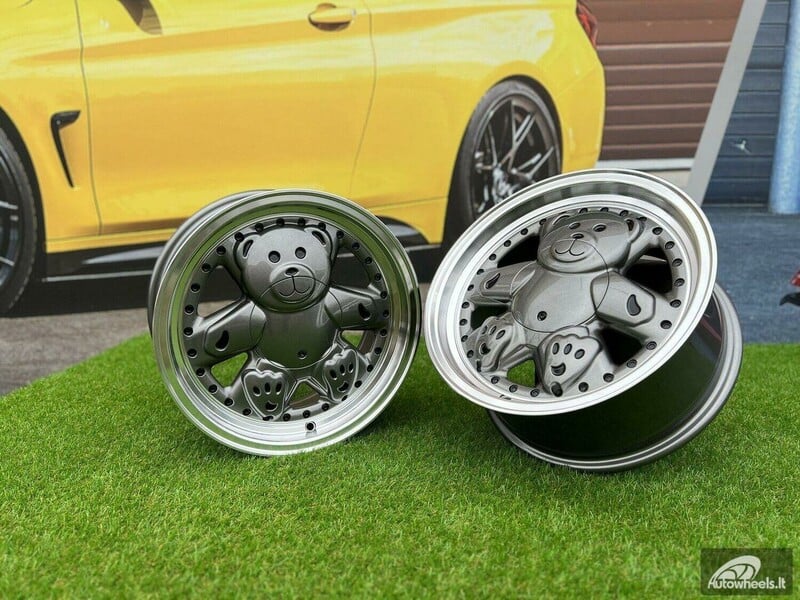 Nuotrauka 6 - Autowheels Ronal Teddy Bear VW JDM Grey lengvojo lydinio R15 ratlankiai