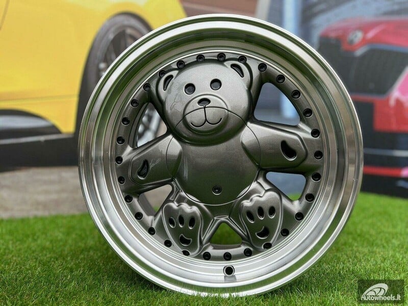 Nuotrauka 9 - Autowheels Ronal Teddy Bear VW JDM Grey lengvojo lydinio R15 ratlankiai