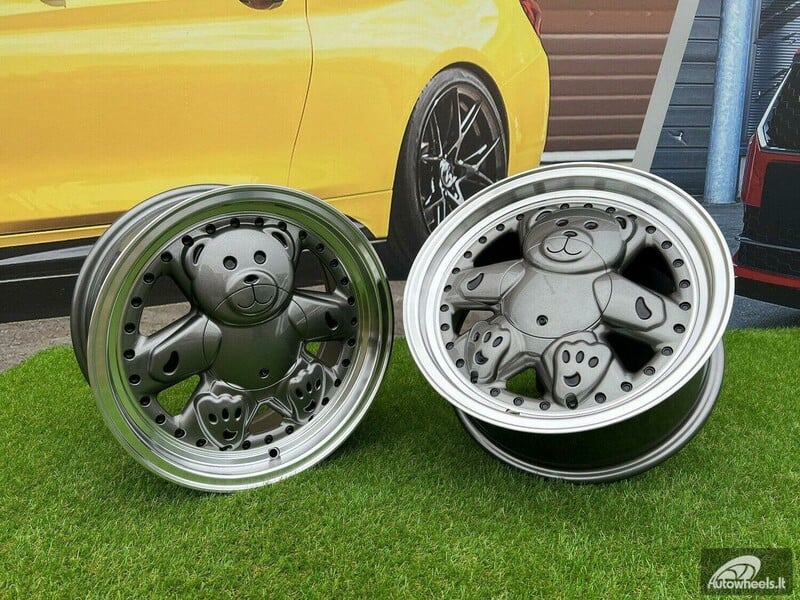 Nuotrauka 12 - Autowheels Ronal Teddy Bear VW JDM Grey lengvojo lydinio R15 ratlankiai