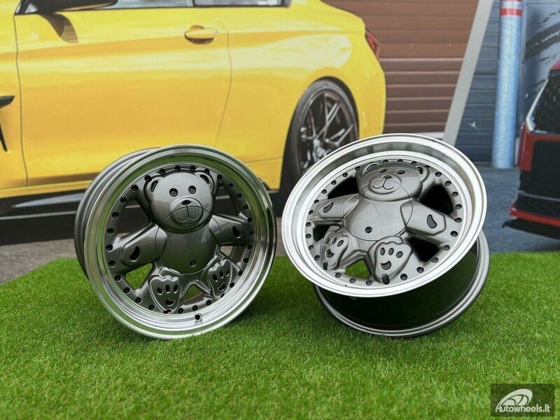 Nuotrauka 13 - Autowheels Ronal Teddy Bear VW JDM Grey lengvojo lydinio R15 ratlankiai