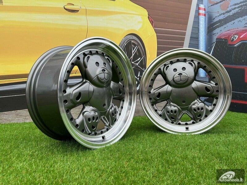 Nuotrauka 14 - Autowheels Ronal Teddy Bear VW JDM Grey lengvojo lydinio R15 ratlankiai