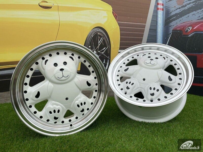 Photo 10 - Autowheels Ronal Teddy Bear VW JDM White light alloy R15 rims