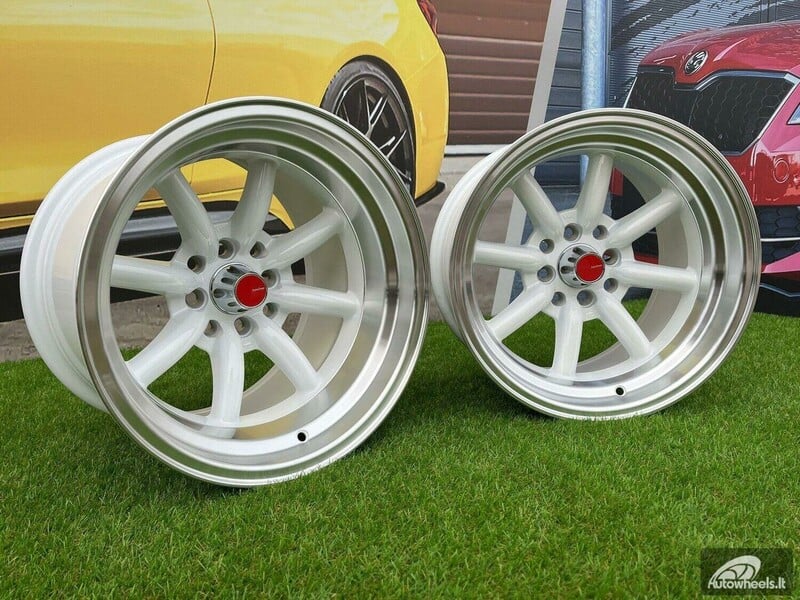 Nuotrauka 1 - Autowheels Watanabe Rota style White lengvojo lydinio R15 ratlankiai