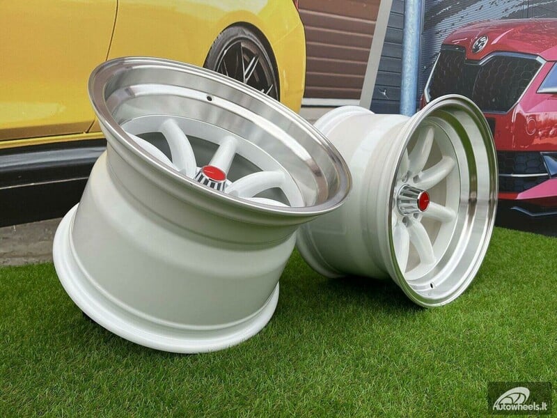 Nuotrauka 2 - Autowheels Watanabe Rota style White lengvojo lydinio R15 ratlankiai