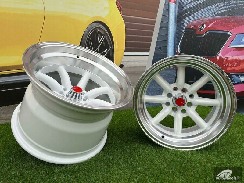 Nuotrauka 6 - Autowheels Watanabe Rota style White lengvojo lydinio R15 ratlankiai