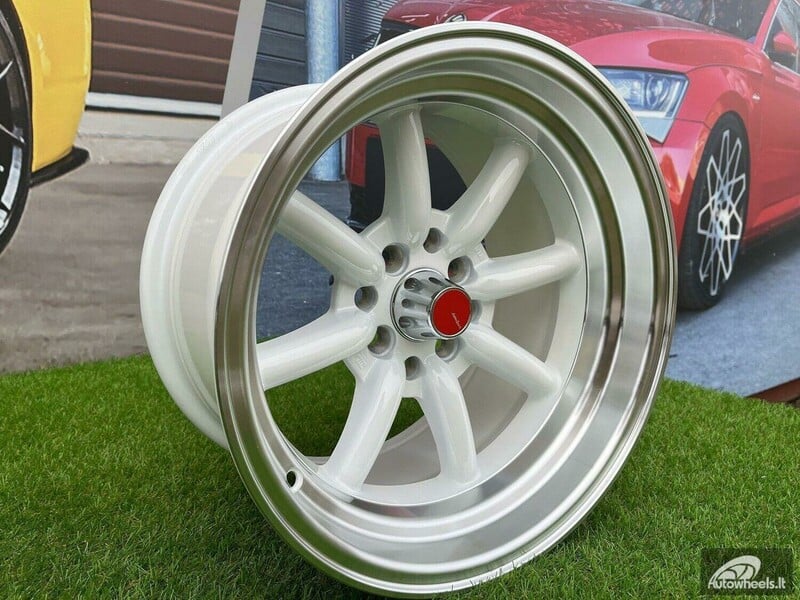 Nuotrauka 8 - Autowheels Watanabe Rota style White lengvojo lydinio R15 ratlankiai